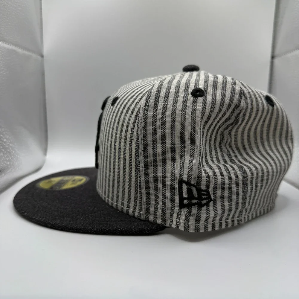 New‎ Era 59FIFTY Chicago White Sox Fitted Striped Seersucker Fitted Hat 6 7/8